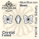 プレミアム リボリ Butterfly ファンシーストーン (PM4748) 5mm - クリスタル エフェクト 裏面フォイル