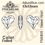 ValueMAX Triangle Fancy Stone (VM4722) 14mm - Crystal Effect With Foiling