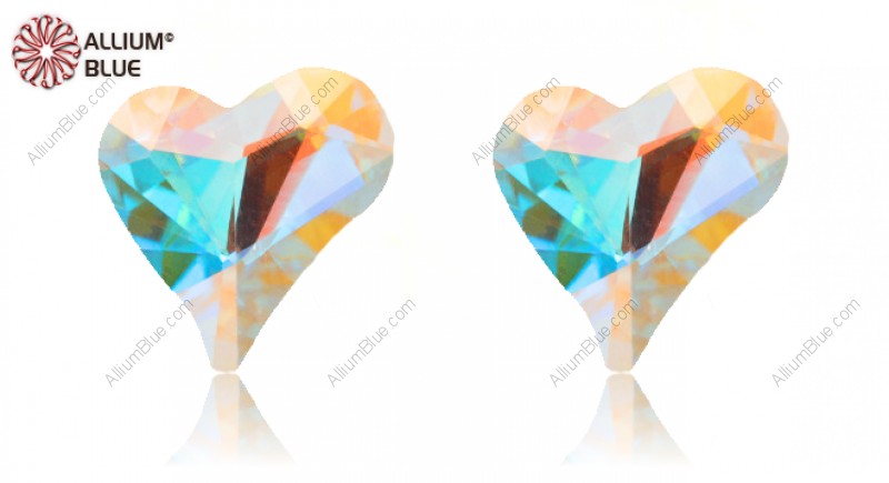 PREMIUM CRYSTAL Sweet Heart Fancy Stone 13x12mm Crystal Aurore Boreale F