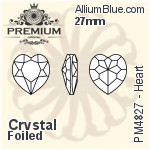 Swarovski Kaputt (Signed) Fancy Stone (4922) 28x24mm - Crystal Effect With Platinum Foiling