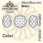 プレミアム Rondelle ビーズ (PM5040) 8mm - カラー