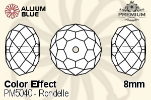 PREMIUM Rondelle Bead (PM5040) 8mm - Color Effect - Haga Click en la Imagen para Cerrar