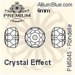 PREMIUM Rondelle Bead (PM5045) 8mm - Crystal Effect