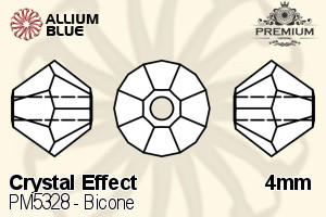 PREMIUM CRYSTAL Bicone Bead 4mm Crystal Aurore Boreale