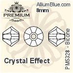 PREMIUM Bicone Bead (PM5328) 8mm - Crystal Effect