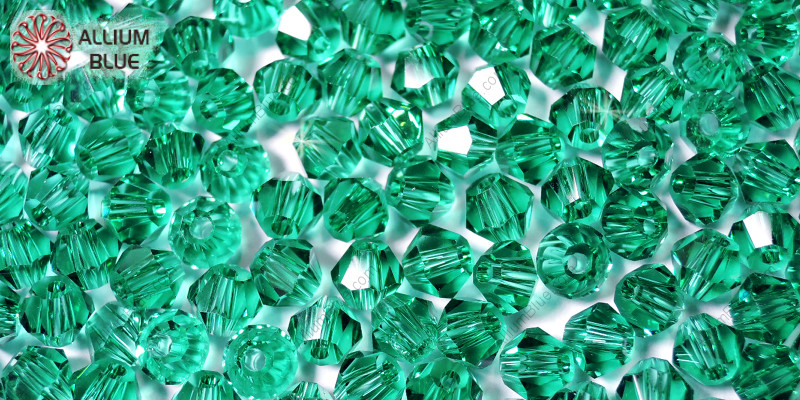 PREMIUM CRYSTAL Bicone Bead 3mm Emerald