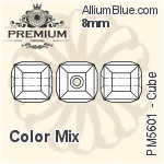 PREMIUM Cube Bead (PM5601) 8mm - Color