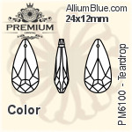 PREMIUM Teardrop Pendant (PM6100) 24x12mm - Color