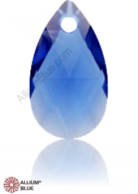 PREMIUM CRYSTAL Pear Pendant 16x9mm Sapphire