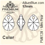 PREMIUM Mini Pear Pendant (PM6128) 12mm - Crystal Effect