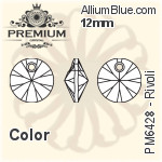 PREMIUM Rivoli Pendant (PM6428) 12mm - Color