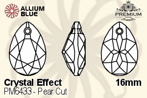 PREMIUM Pear Cut Pendant (PM6433) 16mm - Crystal Effect - 关闭视窗 >> 可点击图片