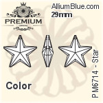 プレミアム Star ペンダント (PM6714) 18mm - クリスタル