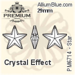 プレミアム Star ペンダント (PM6714) 10mm - クリスタル エフェクト