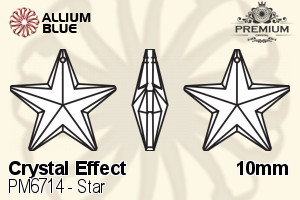 プレミアム Star ペンダント (PM6714) 10mm - クリスタル エフェクト - ウインドウを閉じる