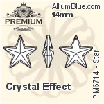 PREMIUM Star Pendant (PM6714) 18mm - Clear Crystal