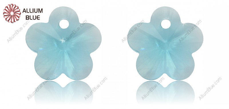 PREMIUM CRYSTAL Flower Pendant 6mm Aqua