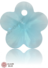 PREMIUM CRYSTAL Flower Pendant 6mm Aqua