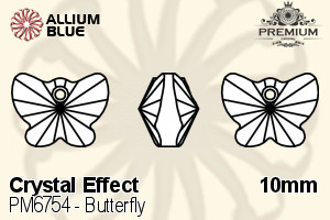 PREMIUM Butterfly Pendant (PM6754) 10mm - Crystal Effect