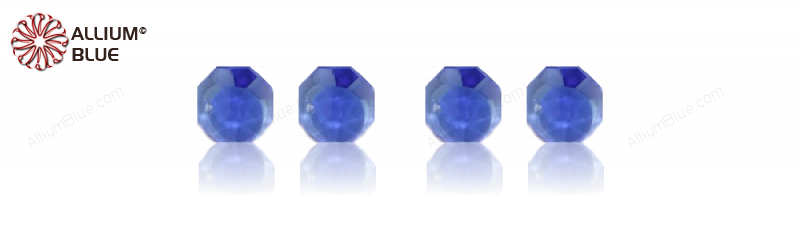 PREMIUM CRYSTAL Octagon 2-Hole Pendant 14mm Medium Blue
