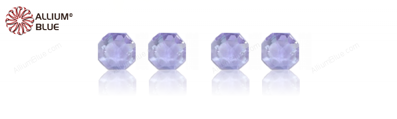 PREMIUM CRYSTAL Octagon 2-Hole Pendant 14mm Lilac