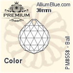 PREMIUM Ball Pendant (PM8558) 20mm - Clear Crystal