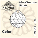 PREMIUM Ball Pendant (PM8558) 25mm - Clear Crystal