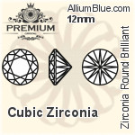 PREMIUM Zirconia Round Brilliant Cut (PM9000) 9mm - Cubic Zirconia