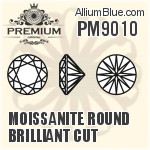 PM9010 - Moissanite Round Brilliant Cut