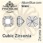 PREMIUM Zirconia Imperial (PM9480) 6.5mm - Cubic Zirconia