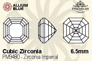 PREMIUM CRYSTAL Zirconia Imperial 6.5mm Zirconia White