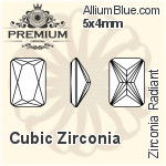 PREMIUM Zirconia Radiant (PM9620) 8x4mm - Cubic Zirconia