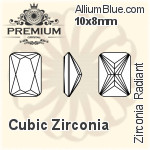 PREMIUM Zirconia Radiant (PM9620) 5x4mm - Cubic Zirconia