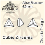 プレミアム Zirconia Triangle (PM9722) 6mm - キュービックジルコニア