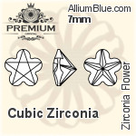 PREMIUM Zirconia Flower (PM9744) 11mm - Cubic Zirconia