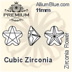 PREMIUM Zirconia Flower (PM9744) 6mm - Cubic Zirconia