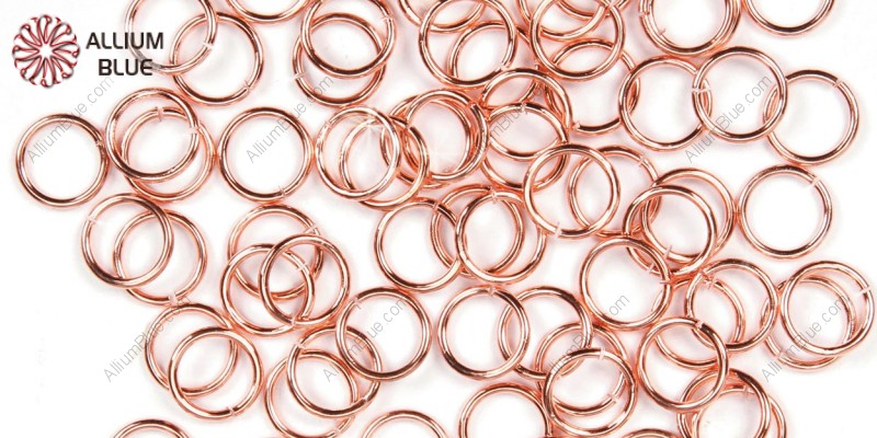 PREMIUM CRYSTAL Jump Ring 18mm Rose Gold Plated