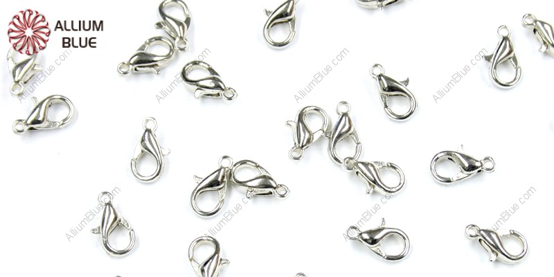 PREMIUM CRYSTAL Lobster Claw Clasp 12x7mm Platinum Plated