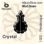 Preciosa Pendeloque (1002) 90x53mm - Clear Crystal