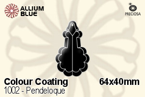 Preciosa Pendeloque (1002) 64x40mm - Colour Coating - Haga Click en la Imagen para Cerrar