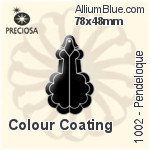 Preciosa Pendeloque (1002) 64x40mm - Metal Coating