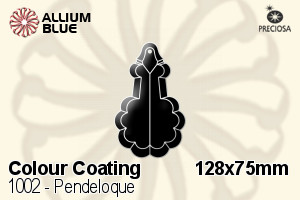 Preciosa Pendeloque (1002) 128x75mm - Colour Coating - Click Image to Close