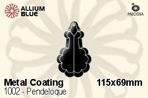 Preciosa Pendeloque (1002) 115x69mm - Metal Coating