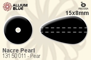 PRECIOSA Pearsh.Pearl 1H 15x8 dk.grey
