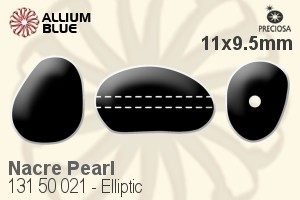 PRECIOSA Elliptic Pearl 1H 11x9.5 white