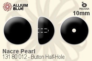PRECIOSA Button Pearl 1/2H 10 Malach.