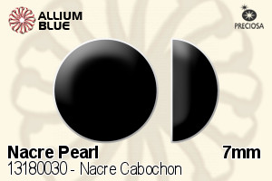 PRECIOSA Nacre Cabochon 7 black