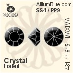 Preciosa MC Chaton MAXIMA (431 11 615) SS6 / PP13 - Crystal Effect With Dura™ Foiling