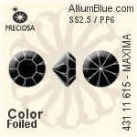 Preciosa MC Chaton MAXIMA (431 11 615) SS2.5 - Colour (Uncoated) With Dura Foiling