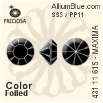 Preciosa MC Chaton MAXIMA (431 11 615) SS5 / PP11 - Color (Coated) With Dura™ Foiling